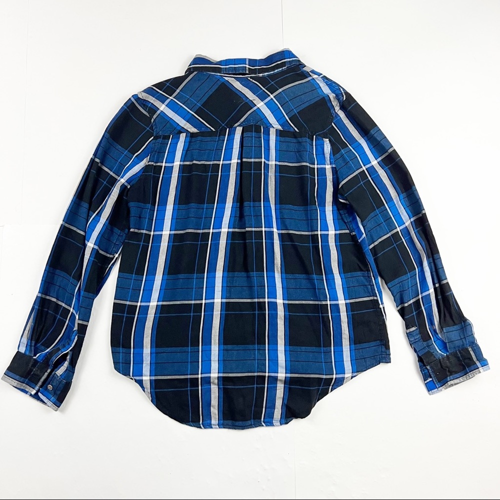 C&C California Blue Checked Shirt Size Large - Picture 2 of 4